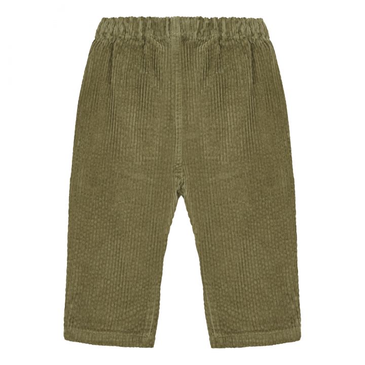 Pantaloni in Velluto a Coste | Verde militare